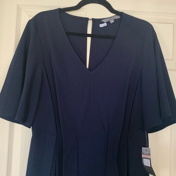 GORGEOUS NAVY DRESS SZ 12 by Sharagano - Picture 2 of 9